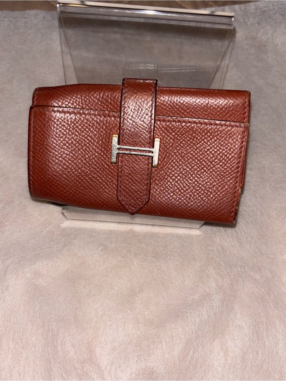 Hermès Bearn 3-Key Holder – Epsom Leather – Casaque Brown – Made in France - Picture 2 of 14